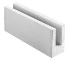 Bloc beton cellulaire de chainage horizontal CARREAU 15 TU - long. 62,5cm x haut. 25cm x ep. 15cm - R = 1,07