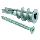 Cheville metallique pour carton-platre GKM-S 35 avec vis a tete bombee - diam. 35 mm x long. 31 mm - Boite de 100