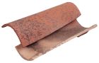 Tuile Canal Languedocienne terre cuite Brun - long. 50 cm x larg. 21 cm