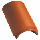 Tuile a douille Plate 20X30 diam.160 + noquet metal (conforme VMC) terre cuite Paysage