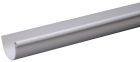 Gouttiere PVC gris demi ronde developpe T16 - long. 4m