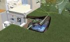 Kit Cuve a enterrer en polyethylene Jardin Platine Confort Panier 3000 L