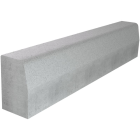 Bordure T1 - long. 1m x larg. 12cm x haut. 20cm - beton gris CE 6.0 NF U