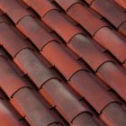 Tuile canal midi Terre cuite rouge occitan - long. 50 cm x larg. 21,5 cm
