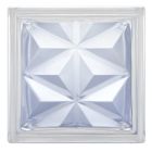 Brique de verre 198 Pyramide - long. 19cm x haut. 19cm x ep. 8cm