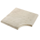 Angle droit en pierre reconstituee CASTELLANE Luberon - long. 49cm x larg. 49cm x ep. 3,3cm