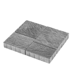 Pave beton NAVARRE brut gris nuance - larg. 25cm x ep. 6cm