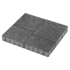 Pave beton NAVARRE brut anthracite - larg. 25cm x ep. 6cm