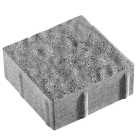 Pave beton LAVARDIN brut gris nuance - long. 15cm x larg. 15cm x ep. 6cm