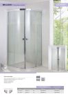 Paroi de douche acces d'angle avec porte coulissante BELLAGIO profile chrome verre transparent - larg. 0,80 x 0,80m x haut. 1,95m x ep. 6mm