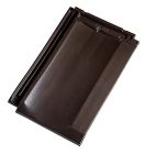 Tuile terre cuite Jura Nova Brun fonce - long. 47,1 cm x larg. 30,6 cm