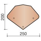 Ecusson d'abergement terre cuite ACTUA SHED Nuage - long. 20 cm x larg. 25 cm