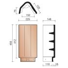 Faitiere d'abergement terre cuite ACTUA SHED Nuage - long. 45,5 cm x larg. 22,5 cm