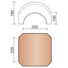 Rencontre base poinçon 4 directions Brun
