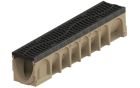 Caniveau en beton polymere avec grille passerelle Dune fonte ACO MULTIDRAIN 150 - long. 1m x larg. 150mm x haut. 210mm - classe D400