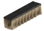 Caniveau en beton polymere avec grille passerelle Dune fonte ACO MULTIDRAIN 200 - long. 1m x larg. 200mm x haut. 265mm - classe C250