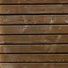 Bardage sapin du nord FAUX CLAIRE rabote marron traite classe 3.1 - long. 3,9m x larg. 13cm x ep. 26mm
