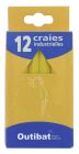 BOITE 12 CRAIES JAUNE 12CM