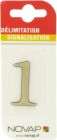 CHIFFRE RELIEF ADHESIF OR 1