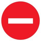 DISQUE SENS INTERDIT 30CM