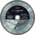 Disque diamante beton granit crenele SCID - Diametre 230 mm