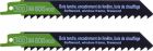 Lame de scie sabre classique bois SCID - Epaisseur 1,2 mm - Longueur 150 mm - Vendu par 2