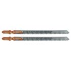 Lame de scie sauteuse metaux materiaux accroche en T SCID - Epaisseur 1 mm - Longueur 132 mm - Vendu par 2
