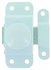 Targette bouton tournant epoxy blanc Strauss Vonderweidt - Longueur 25 mm