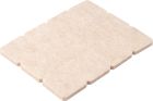 Patin adhesif feutre laine marron 3M- Rectangle - Dimensions 24 x 22 mm - Vendu par 12