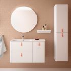 Colonne UNIIQ Reversible 2 portes BLANC MAT 350 x 1500 x 350 mm