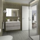 Meuble FUSSION LINE 1000 2 tiroirs PIN BAHIA 997 x 540 x 450 mm