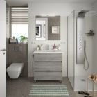 Meuble FUSSION LINE 800 3 tiroirs PIN BAHIA 797 x 868 x 450 mm