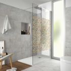 Paroi de douche HEAVEN walk-in Paillettes Transparentes 670 - 680 x haut. 1,95 m