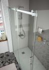 Paroi de douche HELSINKI Cote fix haut.e Paillettes Transparentes 875 - 895 x haut. 1,95 m