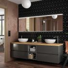 Vasque a poser Ultra-fine SEDUCTION EN PORCELAINE BLANCHE 390 x 390 x 150 mm