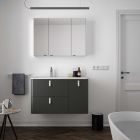 Vasque UNIIQ 905 coquette a droite MINERALSOLID MAT 905 x 15 x 460 mm