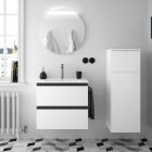 Meuble SPIRIT 600 2 tiroirs metalliques BLANC BRILLANT 598 x 540 x 450 mm