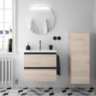 Meuble SPIRIT 600 2 tiroirs metalliques CHENE NATUREL 598 x 540 x 450 mm