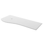 Plan de toilette MAM 1200 droite SOLID SURFACE pour plan vasque a poser 1210 x 1