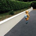 Chaperon De Mur Pierre Lisse Plat 99 X 30 Blanc Tradition