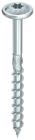 Vis a bois HECO-TOPIX-plus 8,0 x 220, tete ronde large, T-Drive, filet partiel, zingue blanc, A3K, 50 pieces, boites VARIANTA pour professionnels