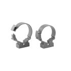 Collier de fixation monobloc PVC evacuation Ø32