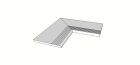 Carrelage en Gres cerame Samsara Perle Accessori per piscina e giardino Margelle bord antiderapant arrondi (1/4 rond) angle int. complet (2 pieces) structure antiderapant