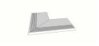 Carrelage en Gres cerame Fast Gris Accessori per piscina e giardino Margelle evase bord rectiligne angle int. complet (2 pieces) antiderapant