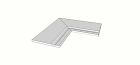 Carrelage en Gres cerame Zephyr Gold Accessori per piscina e giardino Margelle bord evase arrondi (1/2 rond) angle int. complet (2 pieces) antiderapant