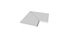 Carrelage en Gres cerame Tiber Light Accessori per piscina e giardino Margelle bord en L descendant colle angle int. complet (2 pieces) antiderapant