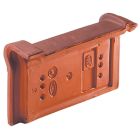 Fronton 90 grand moule pour faitiere PV a emboitement (grande ouverture) Rabat 90 Domitia