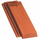 Demi tuile terre cuite Alpha 10 Chevreuse - long. 45,5 cm x larg. 18 cm