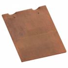 Tuile double bourrelet terre cuite Romane Sans Rustique - long. 27 cm x larg. 24 cm
