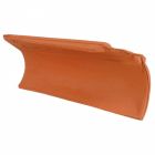 Rive ronde individuelle droite a emboitement terre cuite Meridionale Pastel - long. 45,5 cm x larg. 13,5 cm